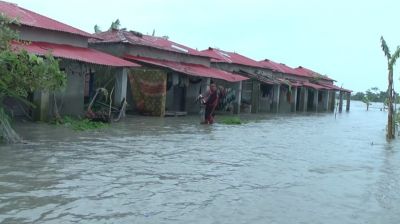 ভোলায় বিপৎসীমার উপরে মেঘনার পানি, প্লাবিত নিম্নাঞ্চল