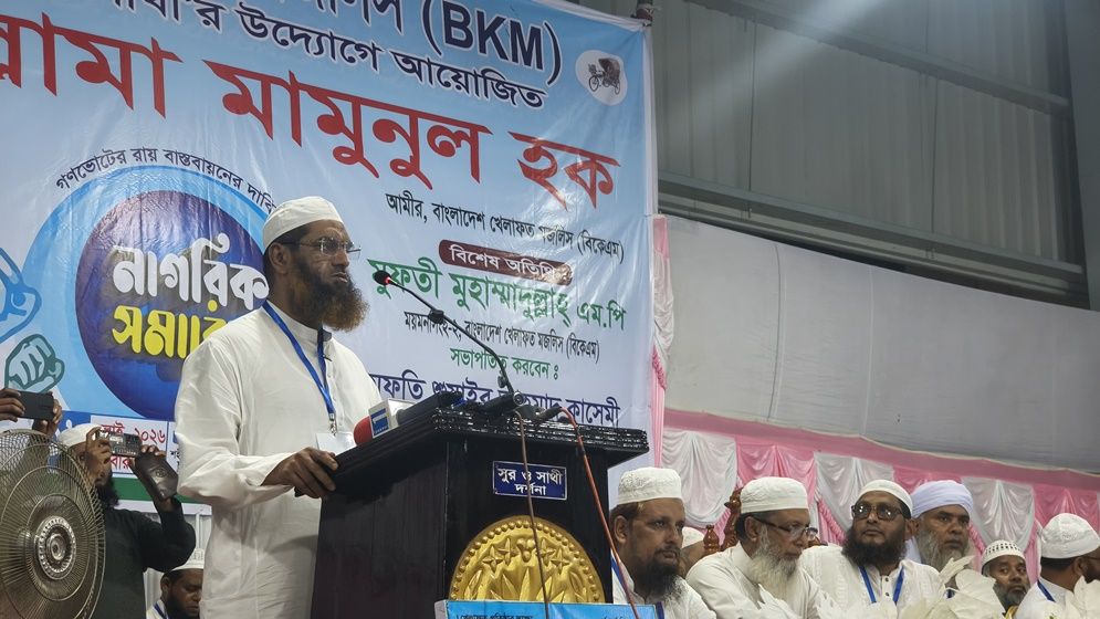 গণভোটের রায় বাস্তবায়ন ছাড়া সংসদ চলতে পারে না: মামুনুল হক