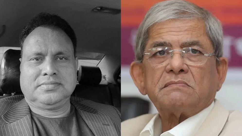 যুবদলের সাবেক সহ-সভাপতির মৃত্যুতে বিএনপি মহাসচিব মির্জা ফখরুলের শোক