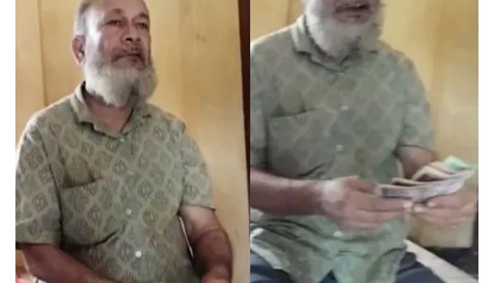 অফিসে বসে ঘুস নেওয়ার ভিডি ভাইরাল, কর্মকর্তাকে শোকজ