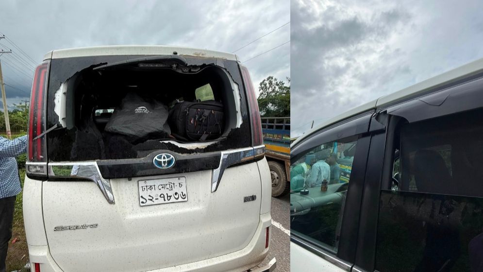সিলেটেও এনসিপির গাড়িবহরে হামলা