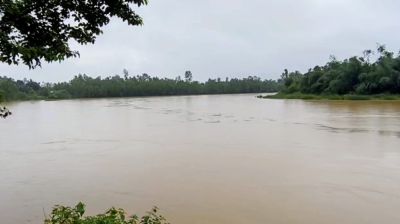 শেরপুরে পাহাড়ি ঢলে চেল্লাখালী নদীর পানি বিপৎসীমার ওপরে