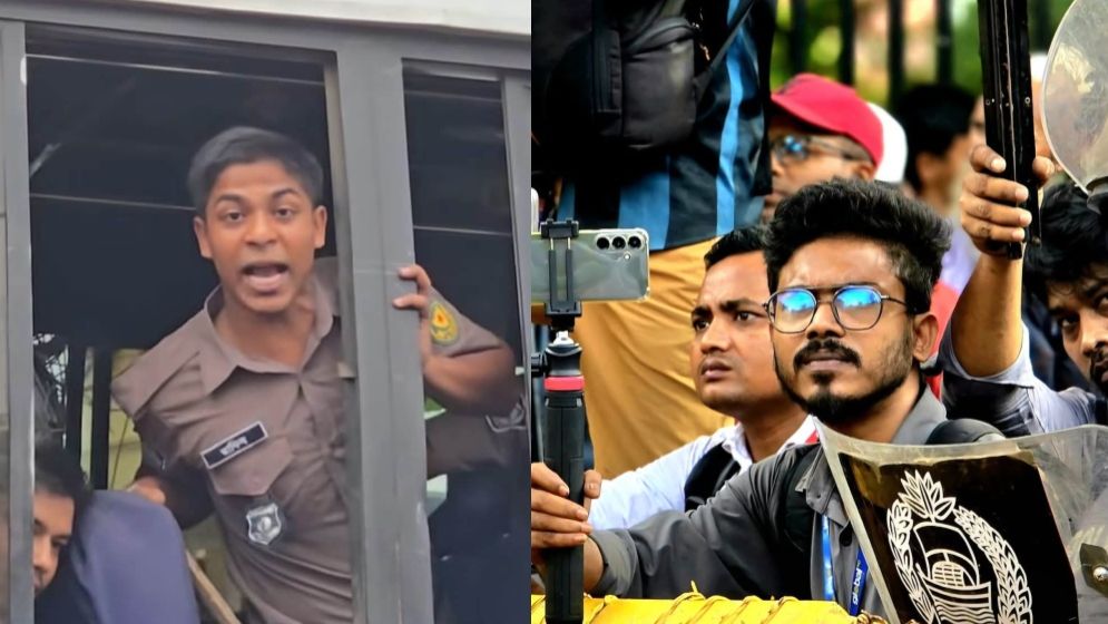 নারী হেনস্তার ভিডিও করায় সাংবাদিককে পুলিশ ভ্যানে তুলে নির্যাতন