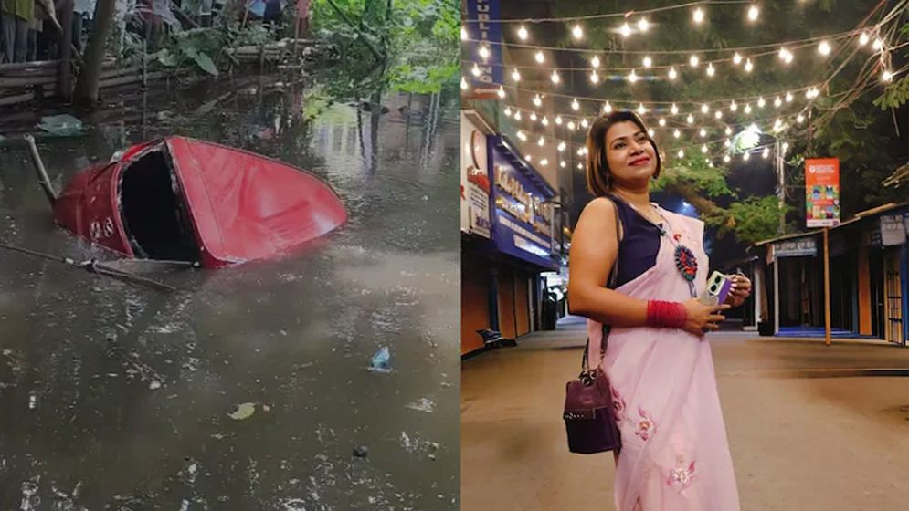 ড্রাইভিং শিখতে গিয়ে পুকুরে গাড়ি, নারীর করুণ মৃত্যু