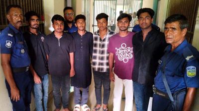 নান্দাইলে ৬ কিশোর গ্রেফতার: সন্ত্রাস বিরোধী আইনে মামলা