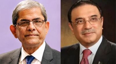 নবনির্বাচিত রাষ্ট্রপতি মির্জা ফখরুলকে জারদারির অভিনন্দন, পাকিস্তান সফরের আমন্ত্রণ
