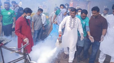 বরিশালে ডেঙ্গু প্রতিরোধে ব্যতিক্রমী পরিচ্ছন্নতা অভিযান