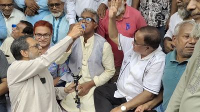 প্রিপেইড মিটার বাতিলের দাবি, নারায়ণগঞ্জে গণঅনশন