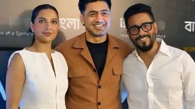 দেব-রাজের সঙ্গে নতুন লুকে নজর কাড়লেন শুভশ্রী