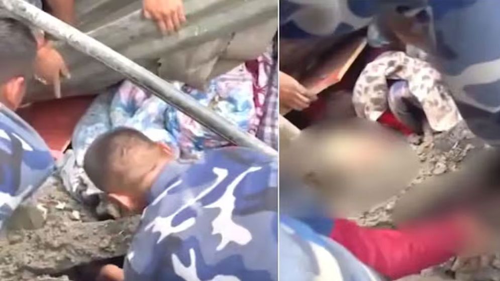 নেপালে ভয়াবহ বন্যা: ৩ দিন পর কাদার নিচ থেকে অলৌকিকভাবে বেঁচে ফিরল শিশু
