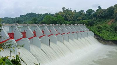 কাপ্তাই হ্রদের পানি বিপৎসীমার ওপরে, সেকেন্ডে ছাড়া হচ্ছে ৫৮ হাজার কিউসেক