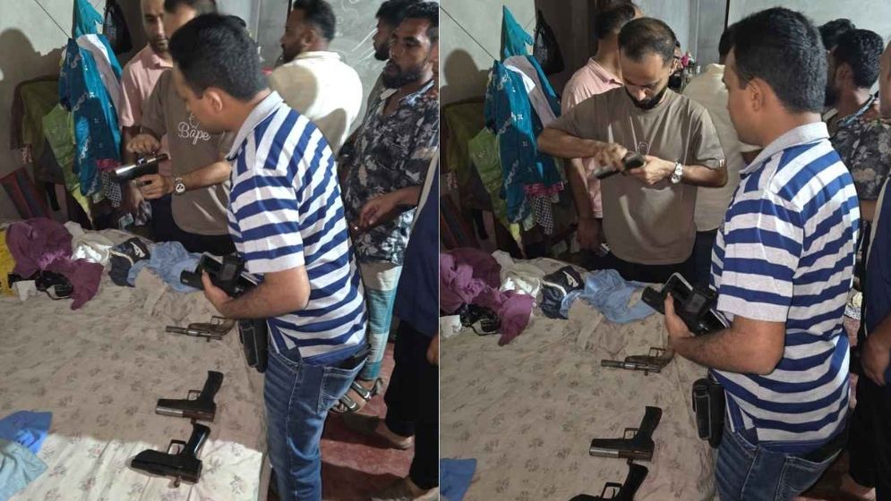 হাটহাজারীতে রিকশা গ্যারেজে আগ্নেয়াস্ত্র তৈরির কারখানা