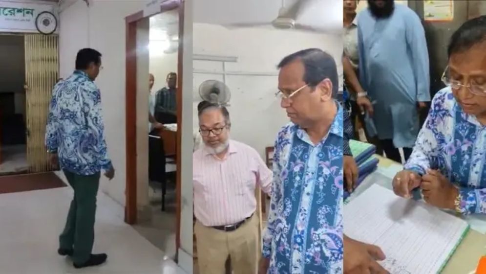 ডিএসসিসির আঞ্চলিক কার্যালয়ে প্রশাসকের আকস্মিক পরিদর্শন, অতঃপর