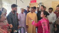মেঘনা উপজেলা স্বাস্থ্য কমপ্লেক্স পরিদর্শনে মারুফ হোসেন