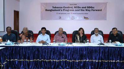 তামাক নিয়ন্ত্রণে শক্তিশালী আইন বাস্তবায়ন ছাড়া এসডিজি লক্ষ্য অর্জন অসম্ভব