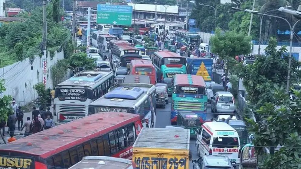 মহাখালীতে যান চলাচল শুরু