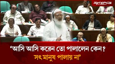 আসি আসি করেন তো পালালেন কেন? সৎ মানুষ পালায় না: জামায়াত আমির
