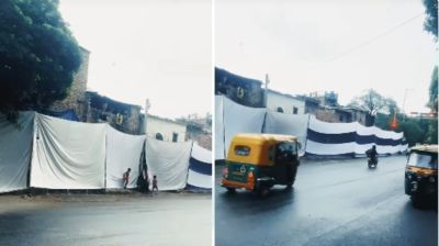 পুতিন-জিনপিংরা আসার খবরে কাপড়ে ঢেকে দেওয়া হয় দিল্লির বস্তি!