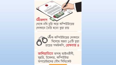 লাখ টাকার চুক্তিতে জাল রায়