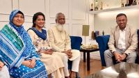 বাঁধনের বাসায় পররাষ্ট্র প্রতিমন্ত্রী হুমায়ুন কবির