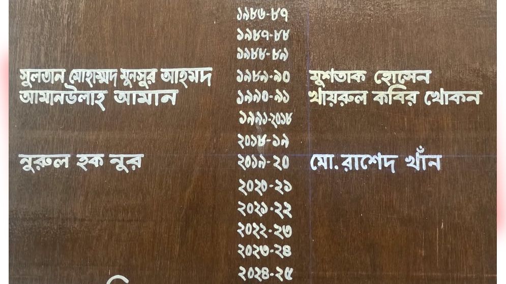 ডাকসুর ‘অনার বোর্ডে’ স্থান পেলেন রাশেদ খাঁন