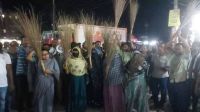 আমির হামজা এমপির বিরুদ্ধে ঝাড়ু মিছিল