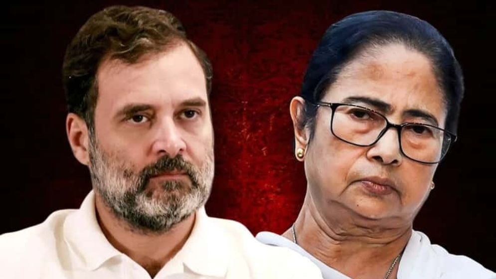 ভোটচুরি, সরকারচুরির পর এবার দলচুরি: মমতার পাশে দাঁড়িয়ে কমিশনকে নিশানা রাহুলের