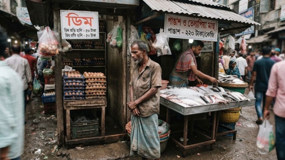 গরিবের পাত থেকে উধাও হয়ে যাচ্ছে ডিম-পাঙ্গাসও