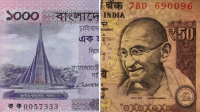 ভারতীয় রুপির বিপরীতে টাকার বড় উত্থান