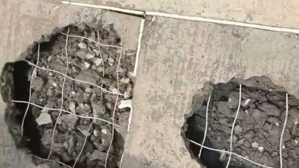 এবার সেতুতে রডের বদলে জিআই তার দিয়ে ঢালাই