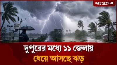 দুপুরের মধ্যে ১১ জেলায় ধেয়ে আসছে ঝড়