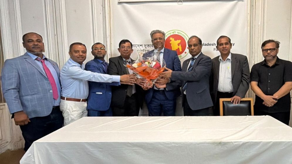 ফ্রান্সে রাষ্ট্রদূত খন্দকার এম. তালহাকে প্রবাসীদের সংবর্ধনা, দুদেশের সম্পর্ক জোরদারের প্রত্যয়