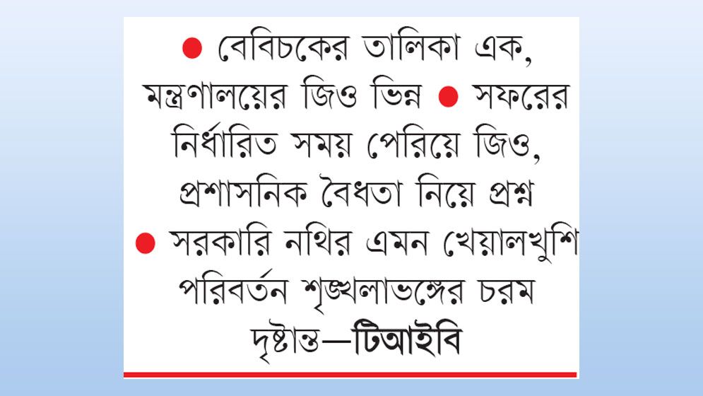 বেবিচকে নজিরবিহীন জিও জালিয়াতি