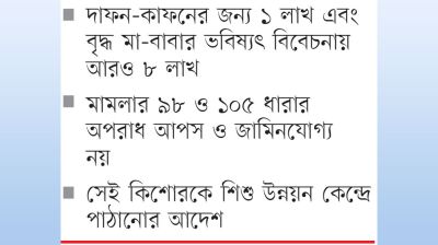 একটি প্রাণের মূল্য ৯ লাখ টাকা