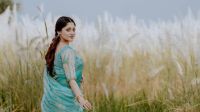 কাশবনে শরতের সৌন্দর্যে স্নিগ্ধ পূজা চেরী
