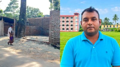 সরকারি জায়গা দখল করে দোকান নির্মাণের অভিযোগ যুবদল নেতার বিরুদ্ধে