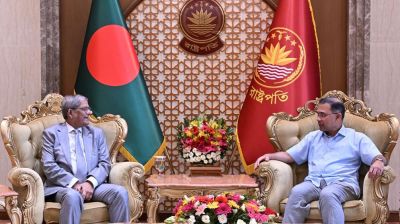 রাষ্ট্রপতির সঙ্গে প্রথম সৌজন্য সাক্ষাৎ প্রধানমন্ত্রীর