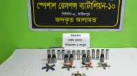 ফরিদপুর থানার লুট হওয়া গুলি-টিয়ারশেল-সাউন্ড গ্রেনেড কানাইপুরে উদ্ধার