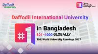 ওয়ার্ল্ড ইউনিভার্সিটি র‌্যাংকিংয়ে বাংলাদেশের শীর্ষে ড্যাফোডিল ইন্টারন্যাশনাল ইউনিভার্সিটি