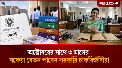 অক্টোবরের বেতনের সাথে ৩ মাসের বকেয়া পাবেন সরকারি চাকরিজীবীরা