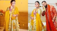 বিয়ের সাজে অপু বিশ্বাস-আদর আজাদ