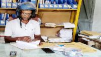ইউপি ভবনের বেহাল দশা, হেলমেটই কর্মীদের ভরসা