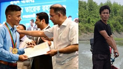 সহকর্মীদের বেতন জোগাতে নৌকা চালাতেন, সেই প্রধান শিক্ষক পেলেন সম্মাননা
