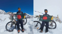 সাইকেলে এভারেস্টের তিন উচ্চতম পাস জয় বীর কুমার তঞ্চঙ্গ্যার