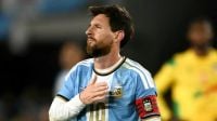 বিদায়ী ম্যাচেও ক্লান্ত জাহাজী মেসিই পার করলেন আর্জেন্টিনাকে