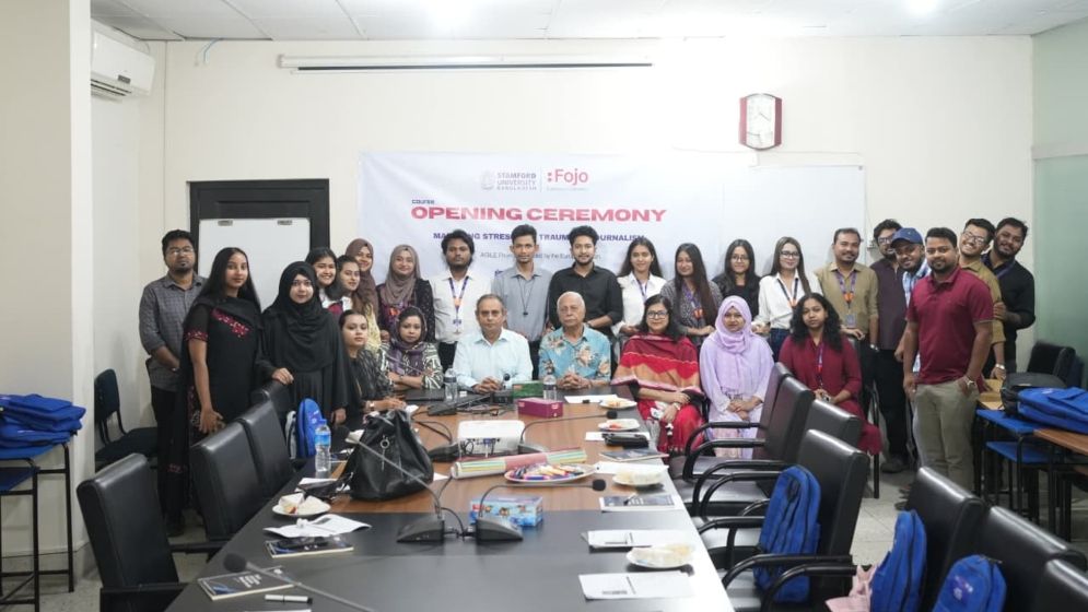 স্ট্যামফোর্ড বিশ্ববিদ্যালয়ে ‘সাংবাদিকতায় ট্রমা-স্ট্রেস’ বিষয়ক সেশন শুরু