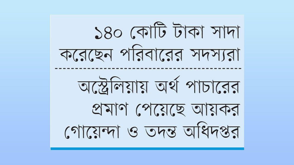 সাঈদ খোকন পরিবারের ২৯৭ কোটি টাকা কর ফাঁকি
