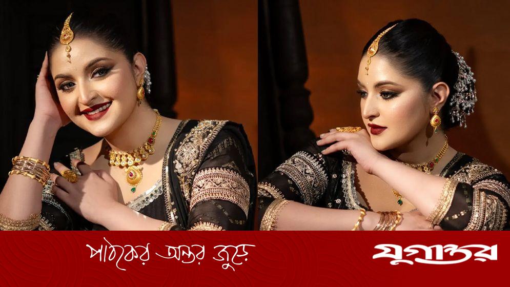 কালো ভিন্টেজ সাজে ফেসবুকে নতুন রূপ প্রকাশ করলেন পরীমনি