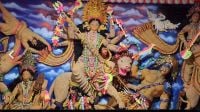 এক মণ মটর ডালে ২০ ফুটের দুর্গাপ্রতিমা, খরচ ৩০ লাখ টাকা