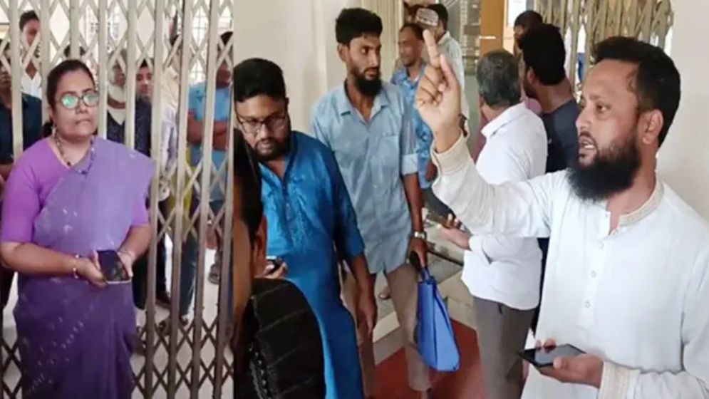 সার ডিলার নিয়োগে দলীয়করণের অভিযোগ এনসিপির, ইউএনও কার্যালয়ে তালা